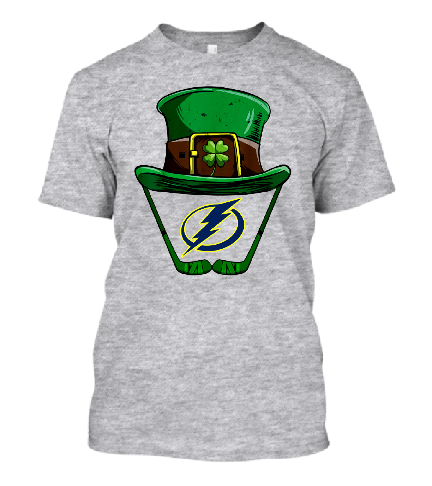 Tampa Bay Lightning St. Patrick's Day Hockey Hat T-Shirt
