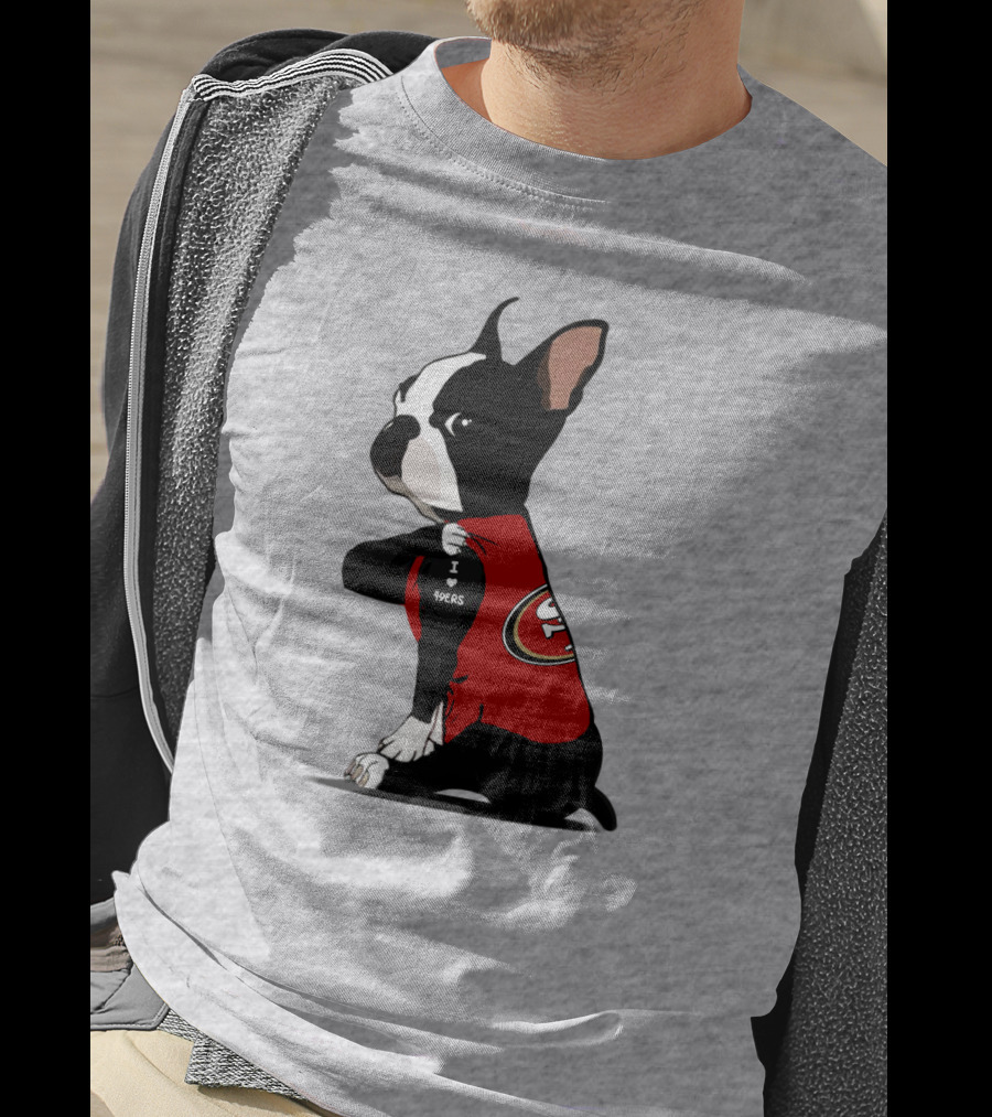 San Francisco 49ers Bulldog I Love 49ers T-Shirt