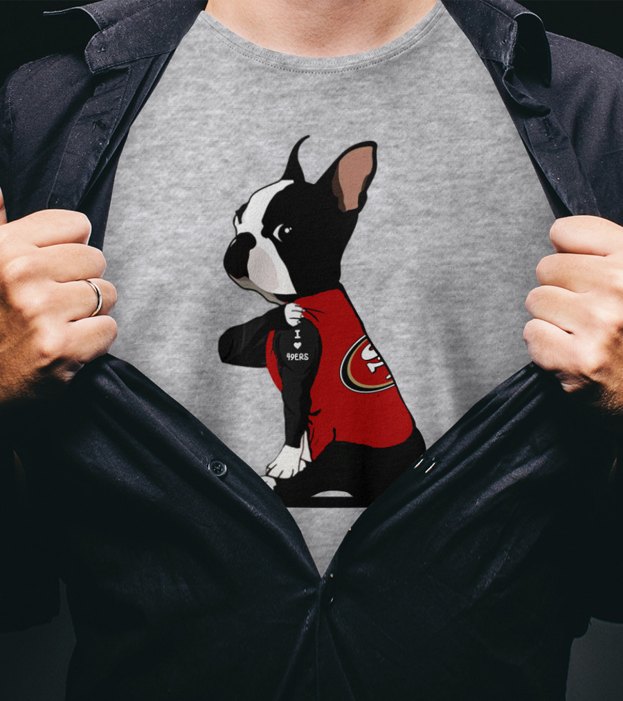 San Francisco 49ers Bulldog I Love 49ers T-Shirt