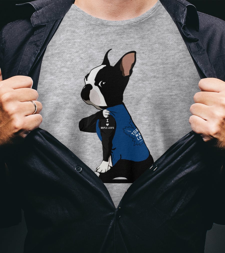Toronto Maple Leafs I Love Maple Leafs Bulldog T-Shirt