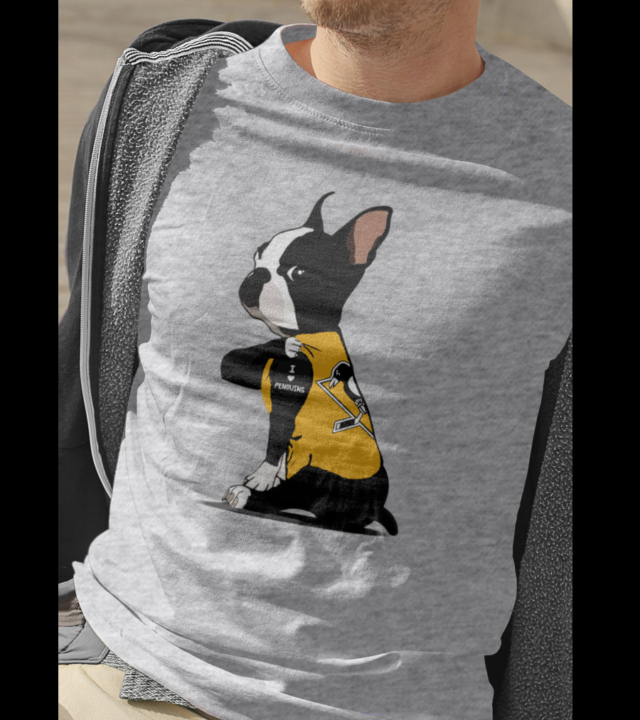 Pittsburgh Penguins Bulldog Hockey Fan Love T-Shirt