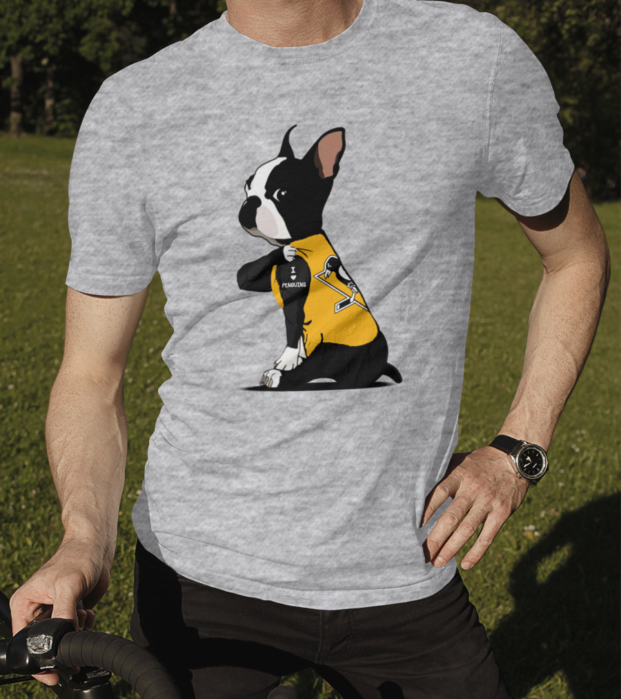 Pittsburgh Penguins Bulldog Hockey Fan Love T-Shirt