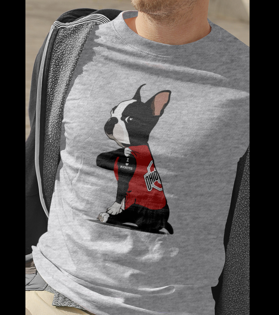 Ohio State Buckeyes Bulldog I Love Buckeyes T-Shirt