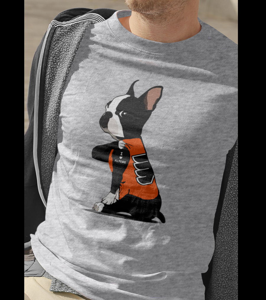 Philadelphia Flyers Bulldog I Love Flyers T-Shirt