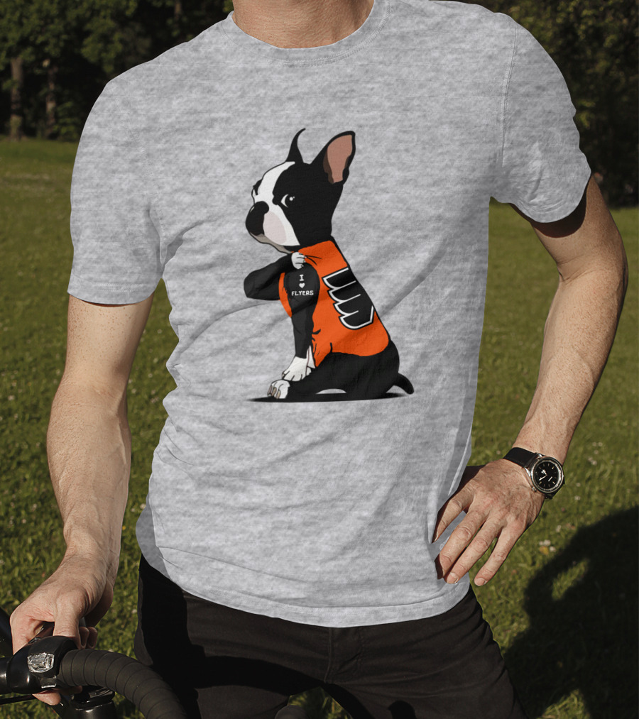 Philadelphia Flyers Bulldog I Love Flyers T-Shirt