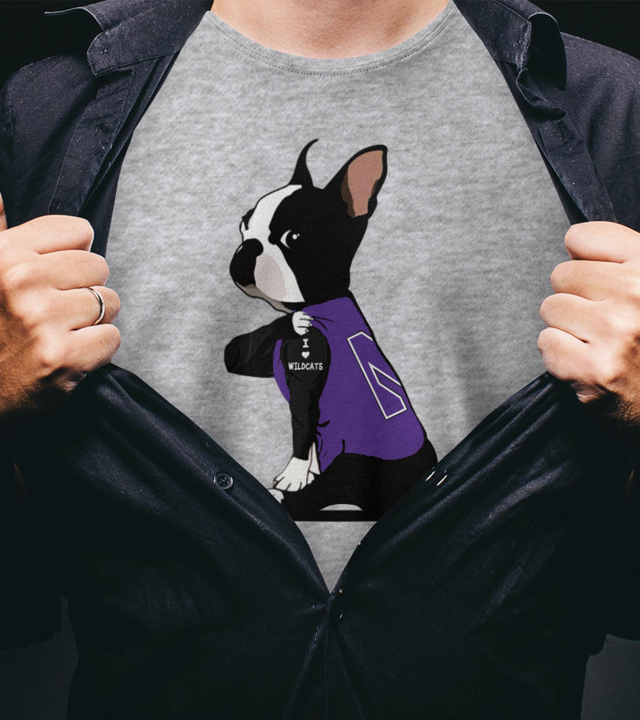 Northwestern Wildcats I Love Bulldogs T-Shirt