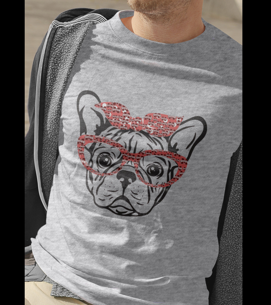 Mississippi State Bulldogs Bulldog With Bow And Glasses T-Shirt