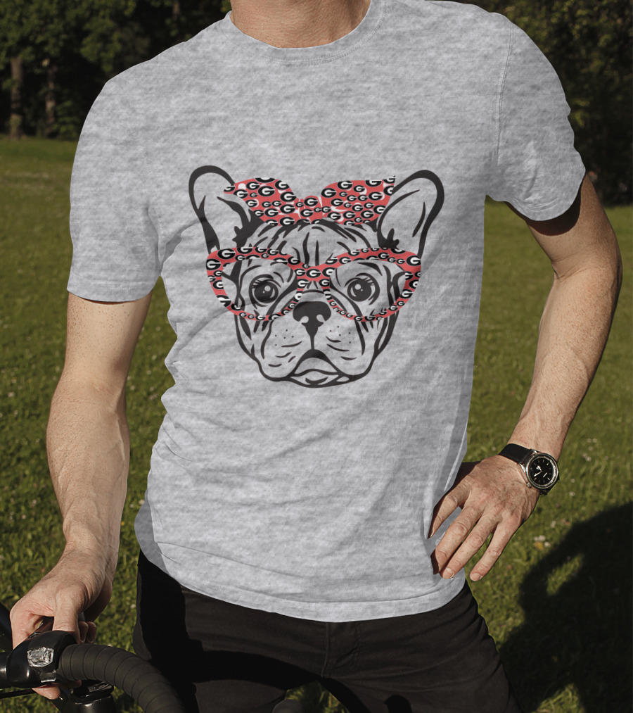 Bulldog Georgia Bulldogs G Pattern Glasses T-Shirt