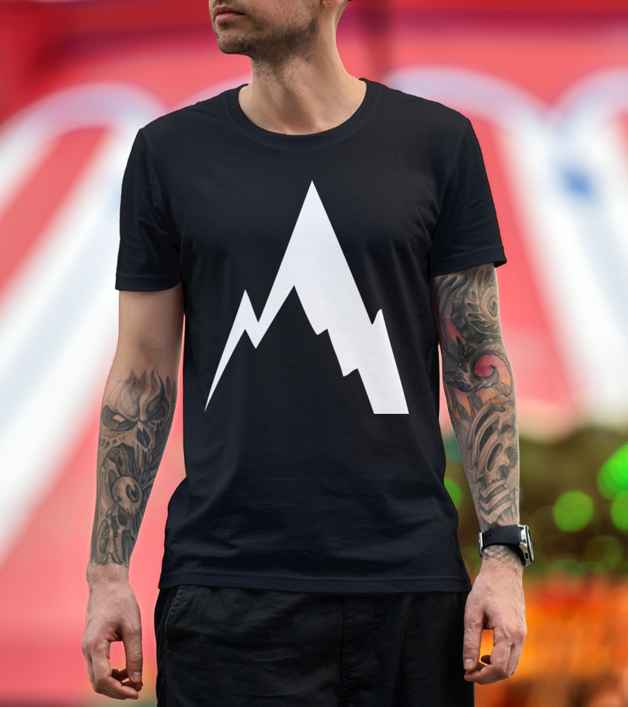 Bold Shadowed Mountain Peaks T-Shirt