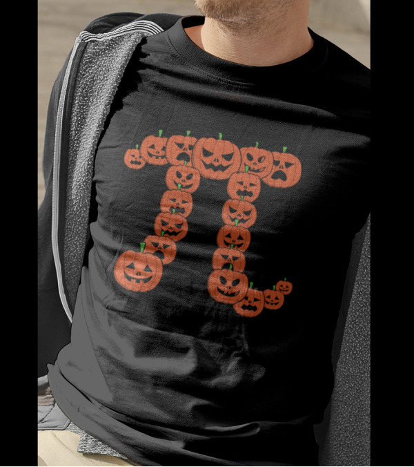 Pumpkin Pi Funny Halloween Math Jack-o'-Lanterns T-Shirt