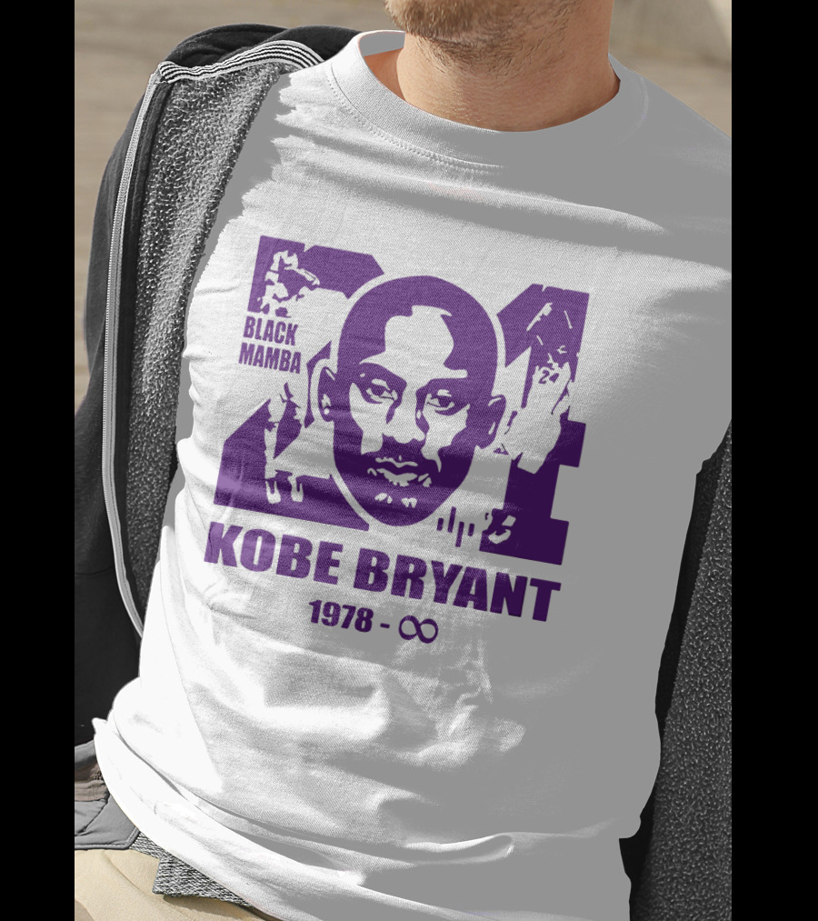 Kobe Bryant Black Mamba Legend Never Die 1978 Infinity T-Shirt