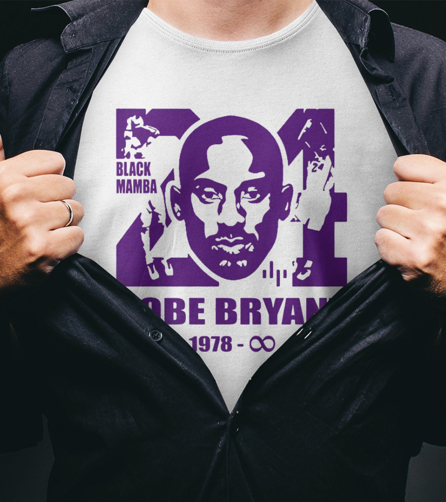 Kobe Bryant Black Mamba Legend Never Die 1978 Infinity T-Shirt