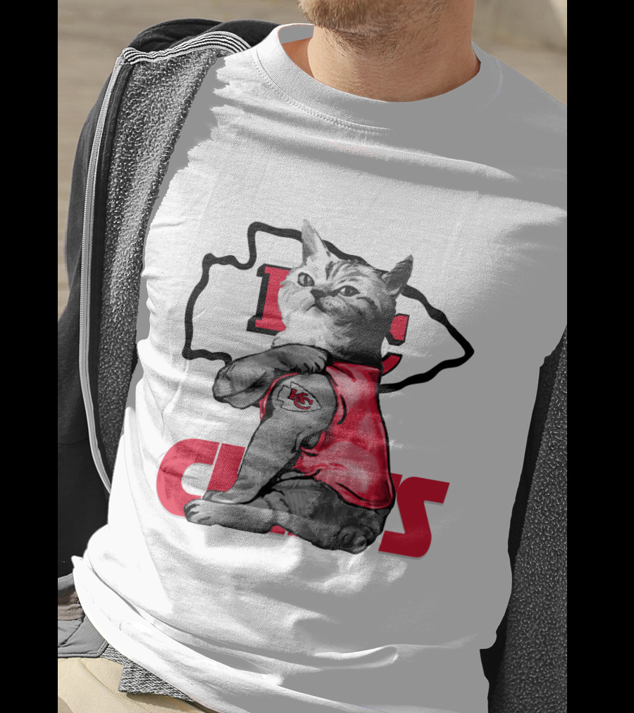 Kansas City Chiefs Cat Lovers T-Shirt