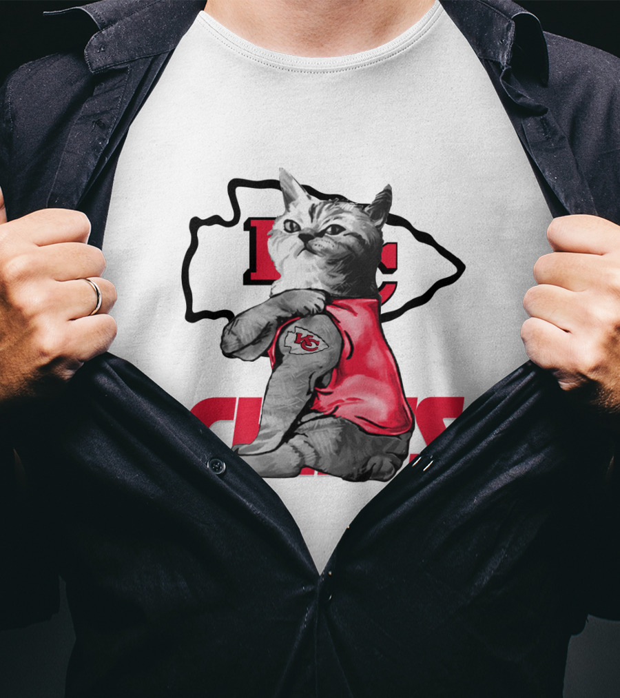Kansas City Chiefs Cat Lovers T-Shirt
