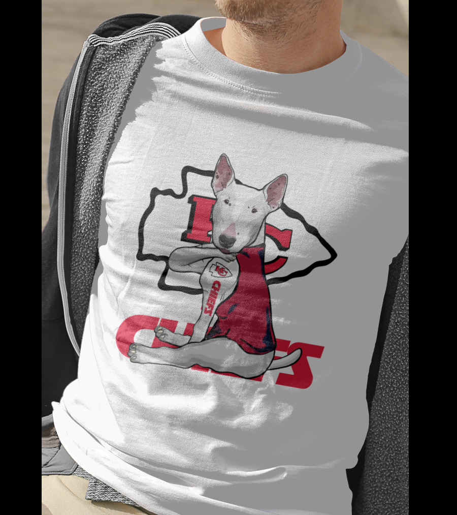 Kc Chiefs Bullterrier Fan T-Shirt