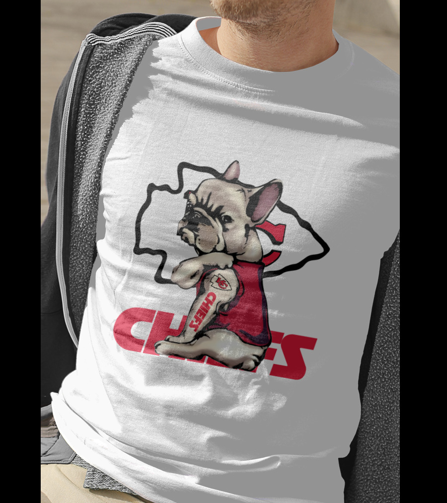Kansas City Chiefs French Bulldog Fan T-Shirt