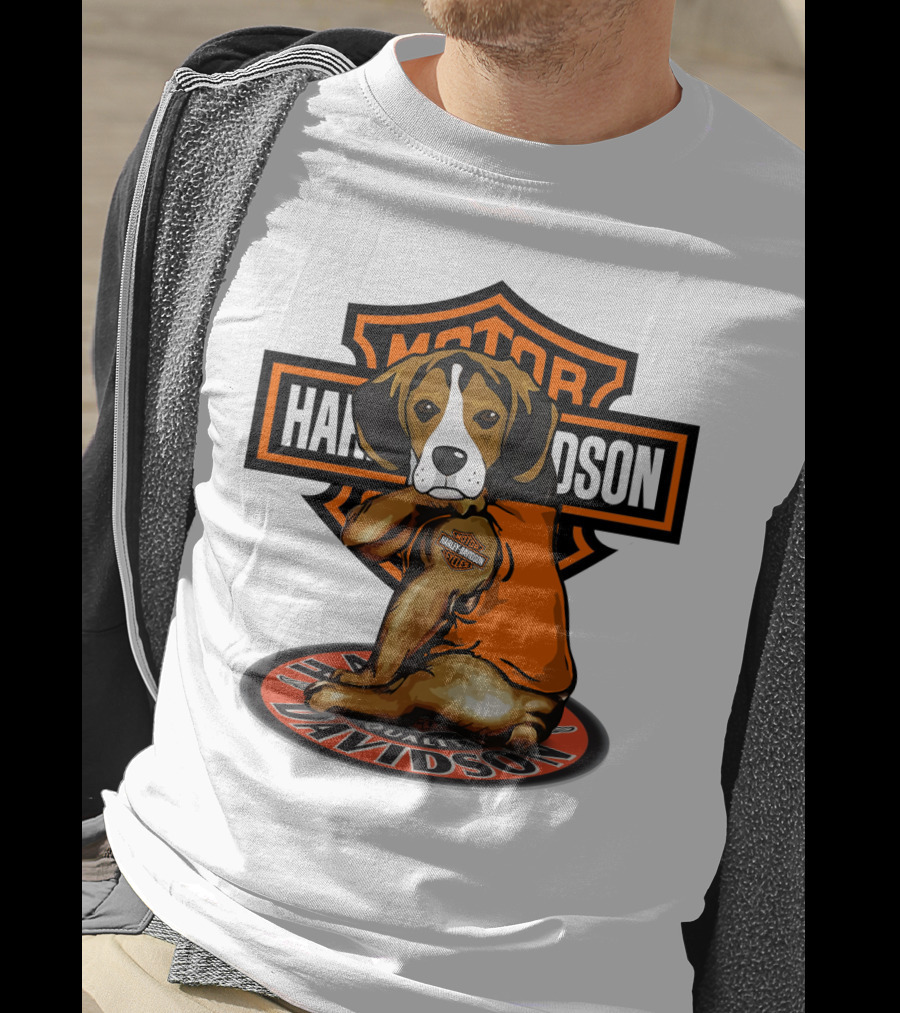 Harley Davidson Motor Beagle T-Shirt