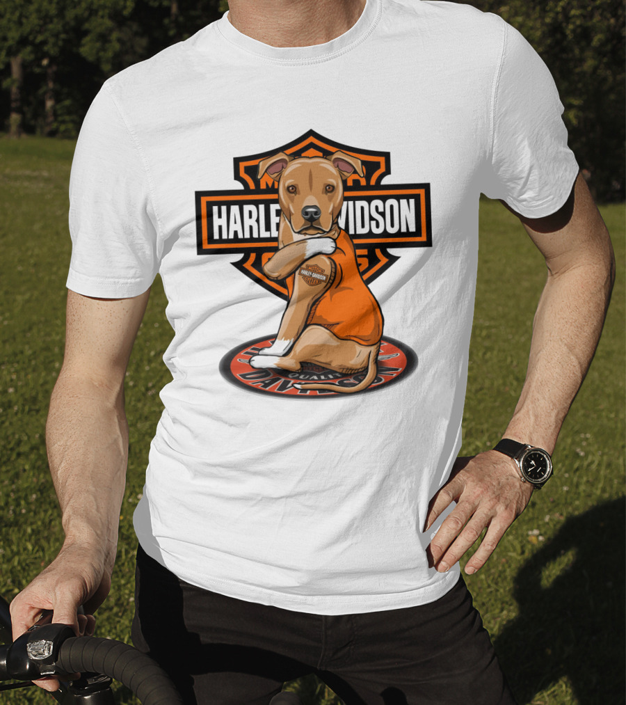 Harley Davidson Pitbull Quality Motorcycles T-Shirt