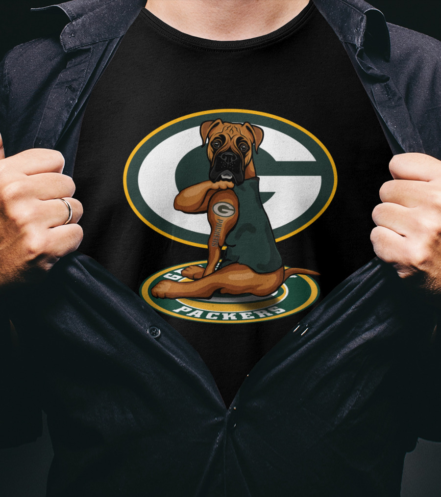 Boxer Green Bay Packers T-Shirt