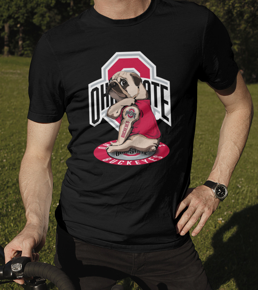 Ohio State Buckeyes Pug T-Shirt