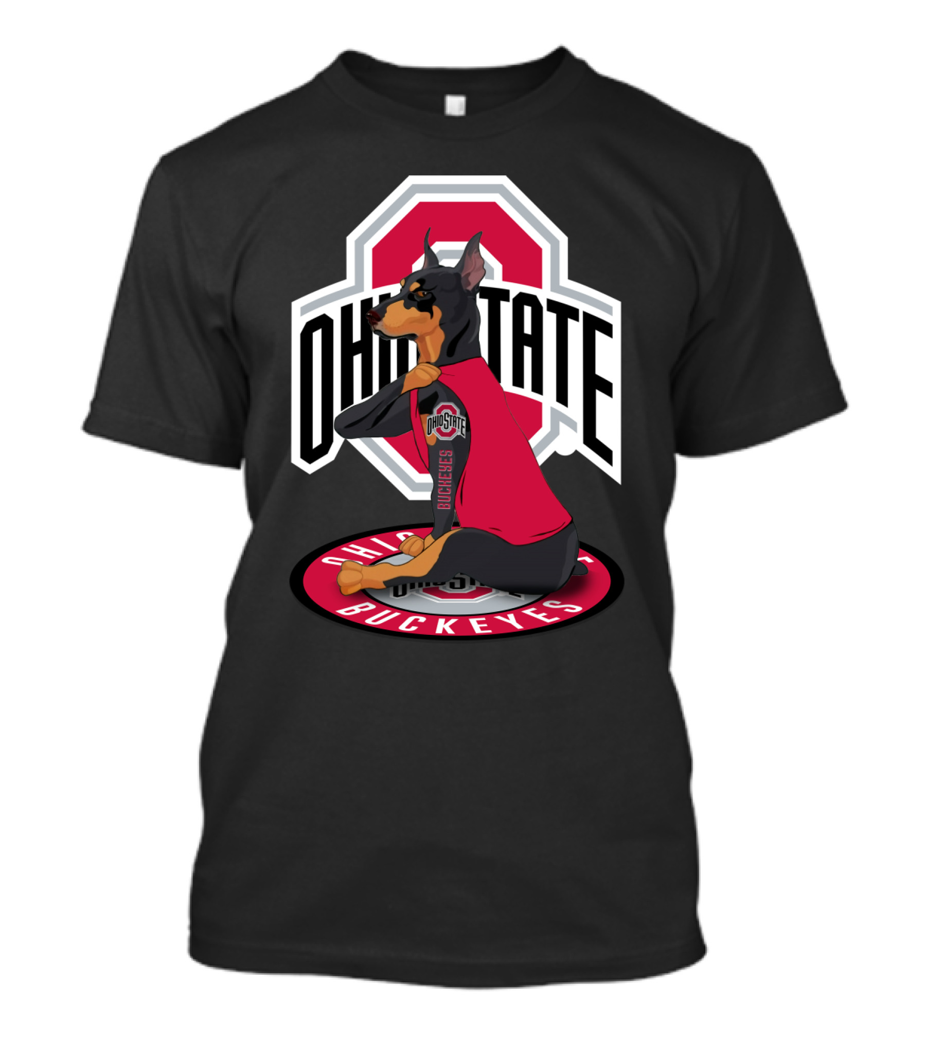 Ohio State Buckeyes Doberman T-Shirt