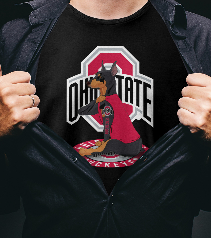 Ohio State Buckeyes Doberman T-Shirt