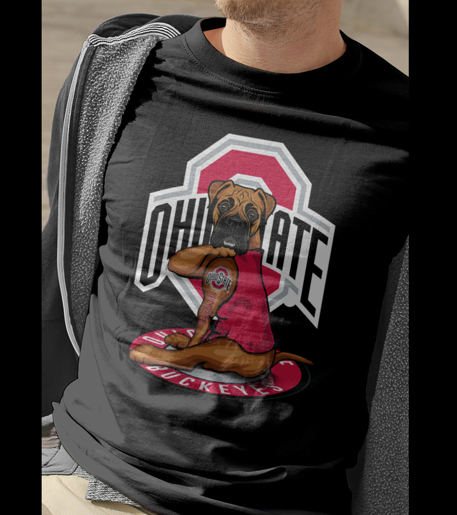 Ohio State Buckeyes Dog In T-Shirt