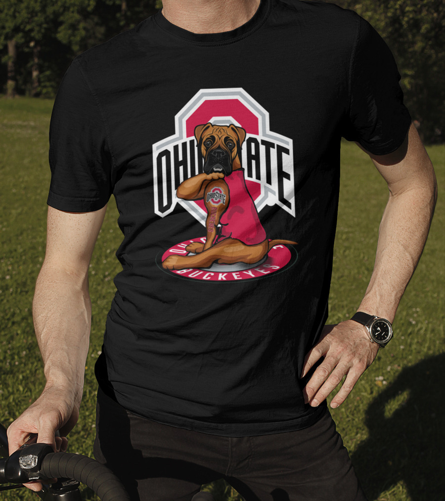 Ohio State Buckeyes Dog In T-Shirt