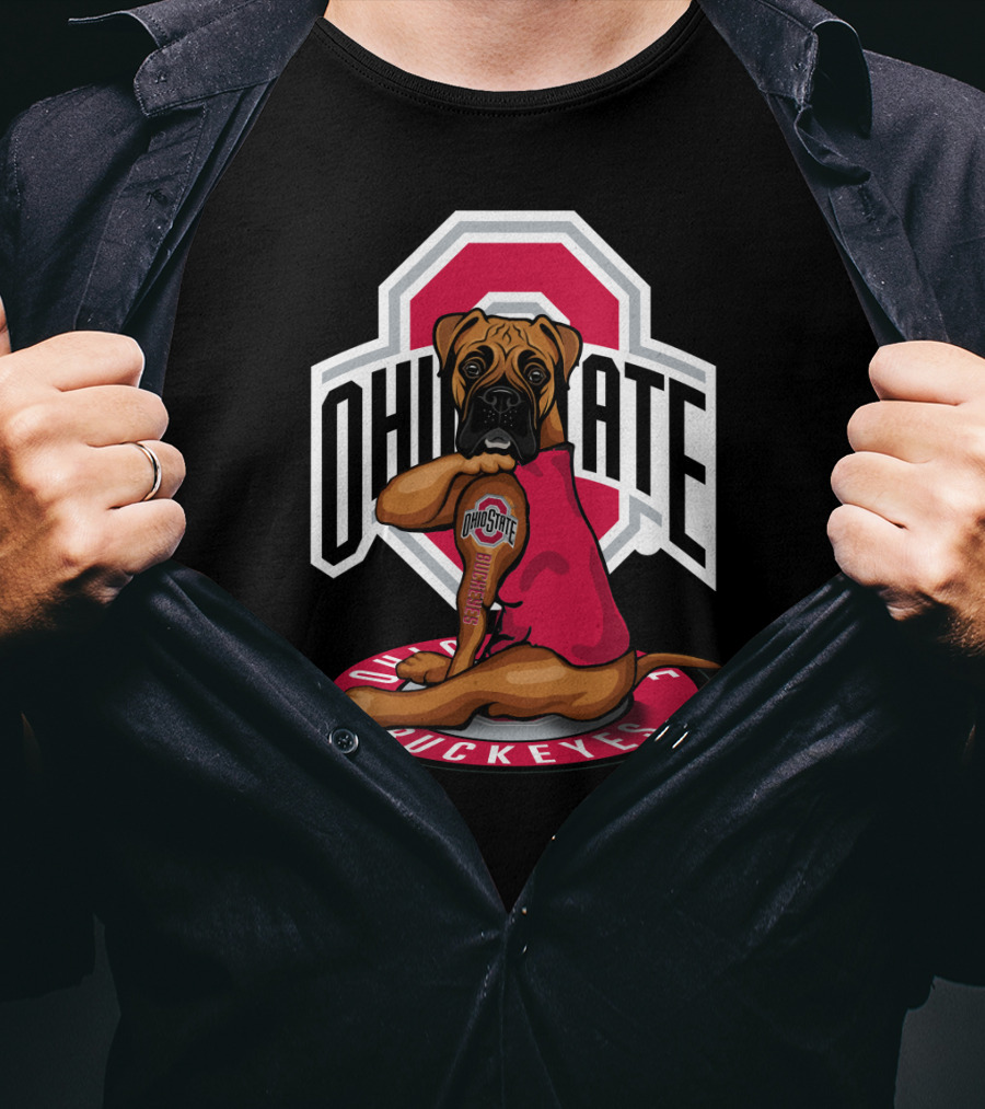 Ohio State Buckeyes Dog In T-Shirt