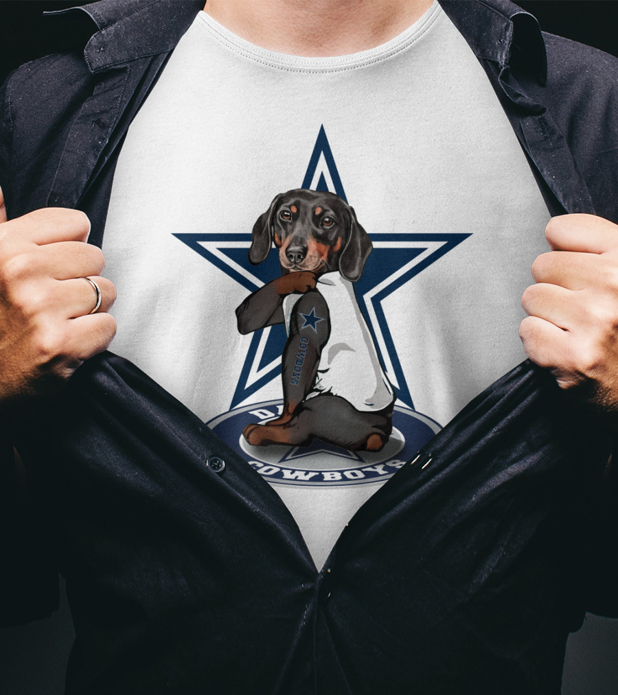 Dallas Cowboys Dachshunds NFL Star Fan T-Shirt