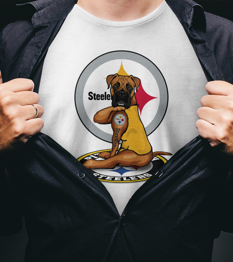 Steelers Boxer Dog Nfl T-Shirt