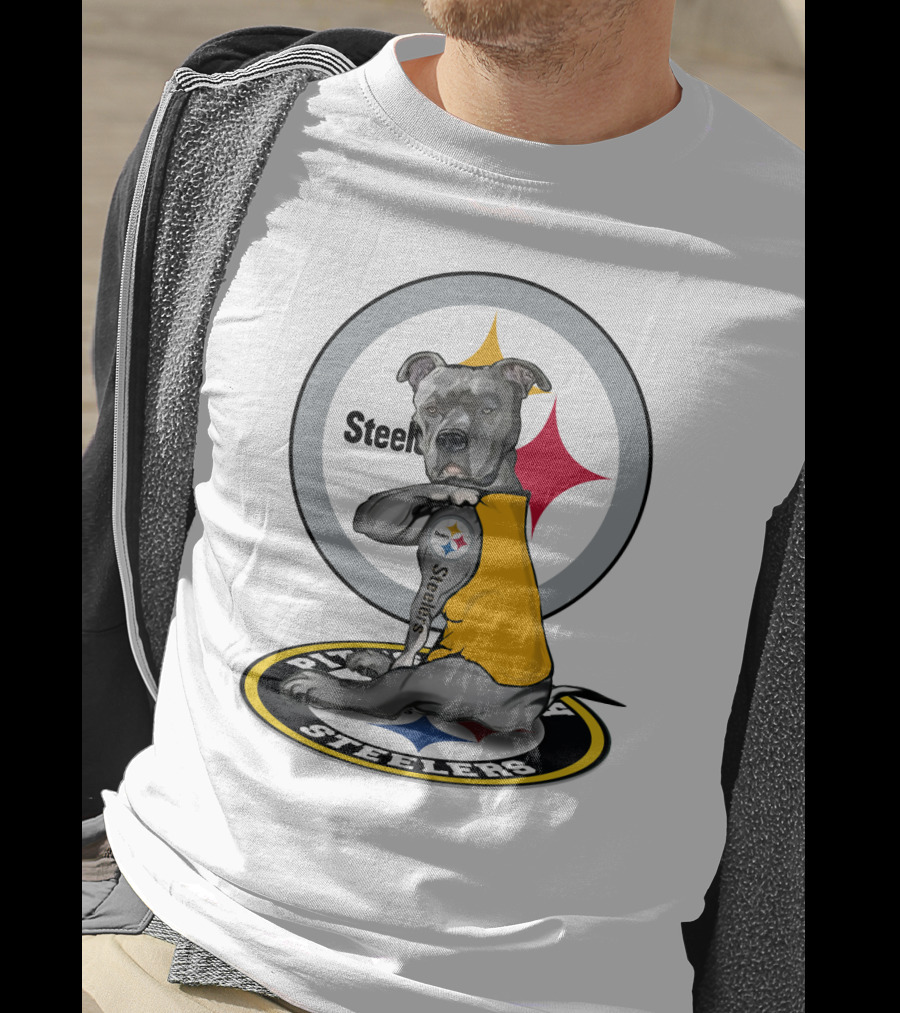 Steelers Pitbull Tattoo Steelers T-Shirt