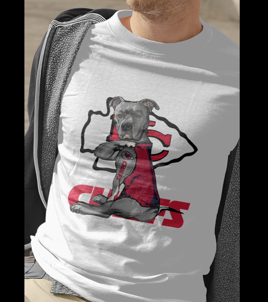 Pitbull Chiefs Nfl Kc Tattoo T-Shirt
