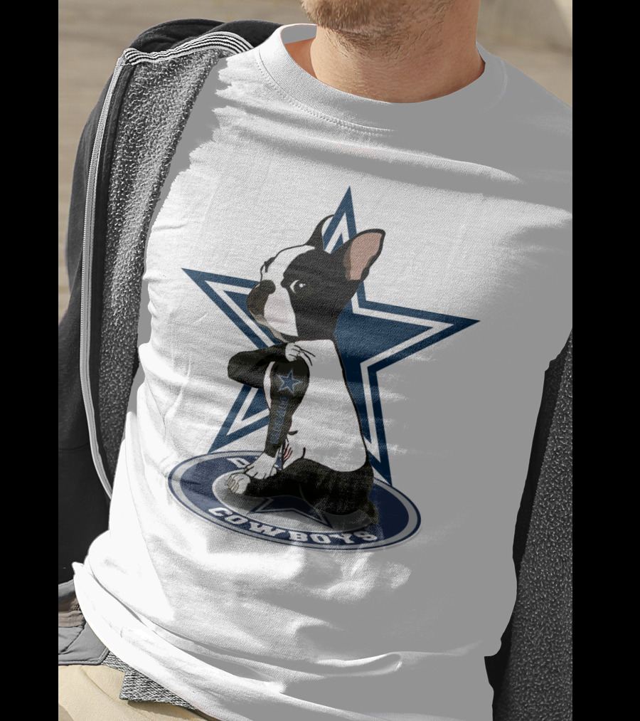 Boston Terrier Cowboys Star T-Shirt