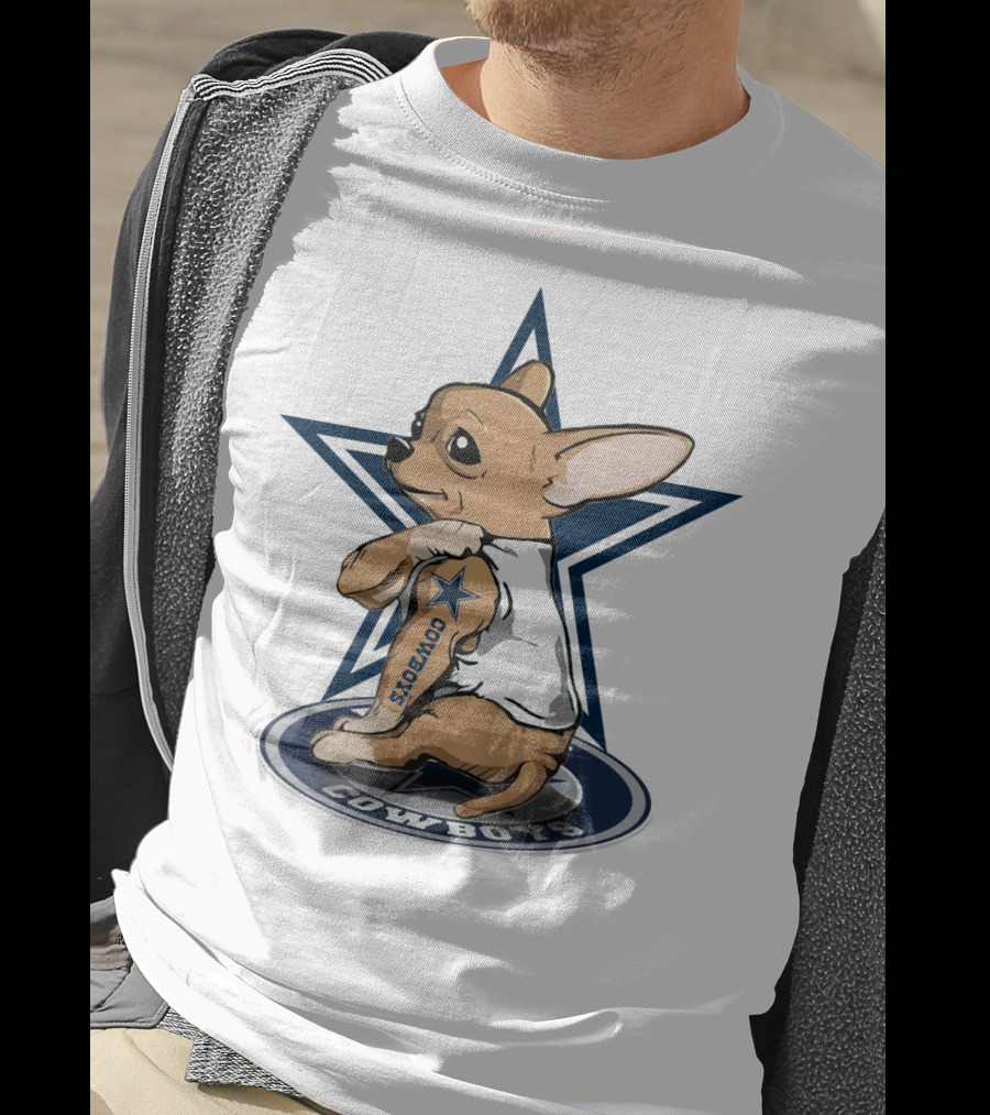Cowboys Chihuahua Star Tattoo T-Shirt
