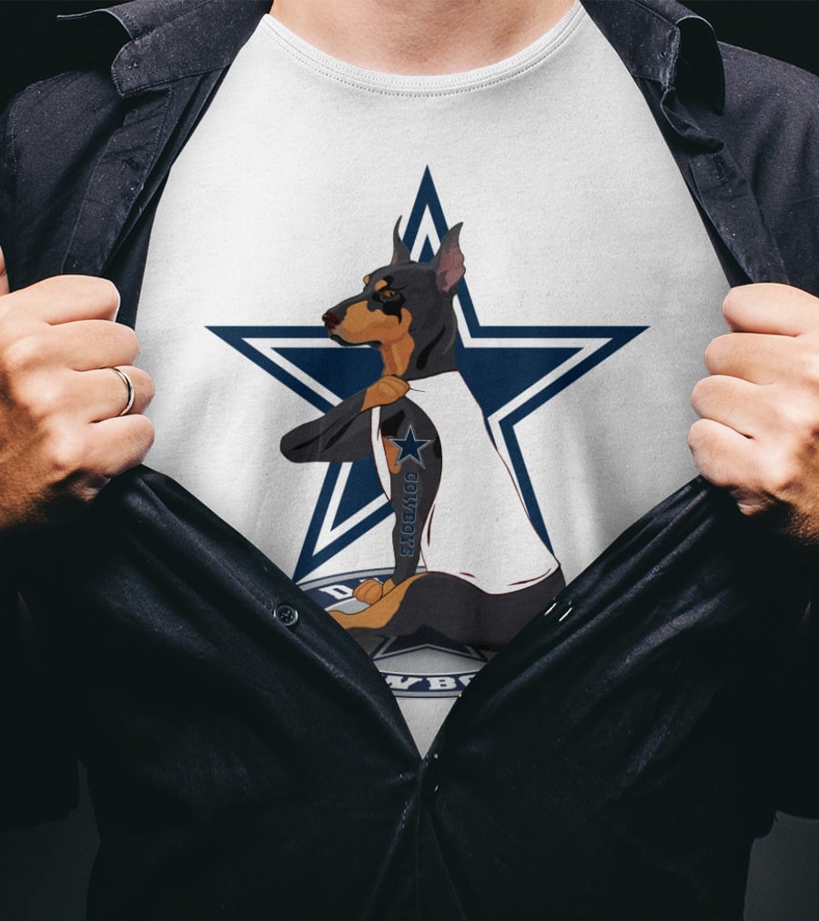 Dallas Cowboys Dobermann NFL Star T-Shirt