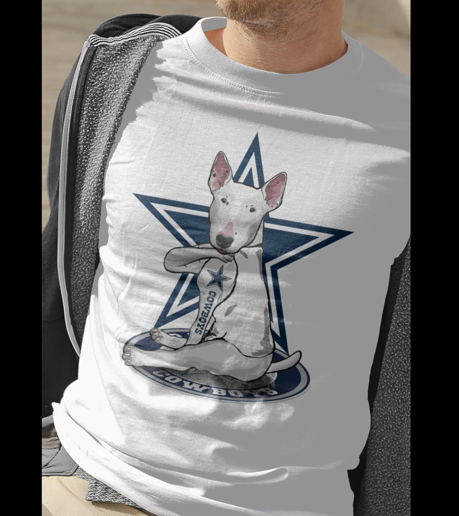 Dallas Cowboys Bull Terrier Star T-Shirt