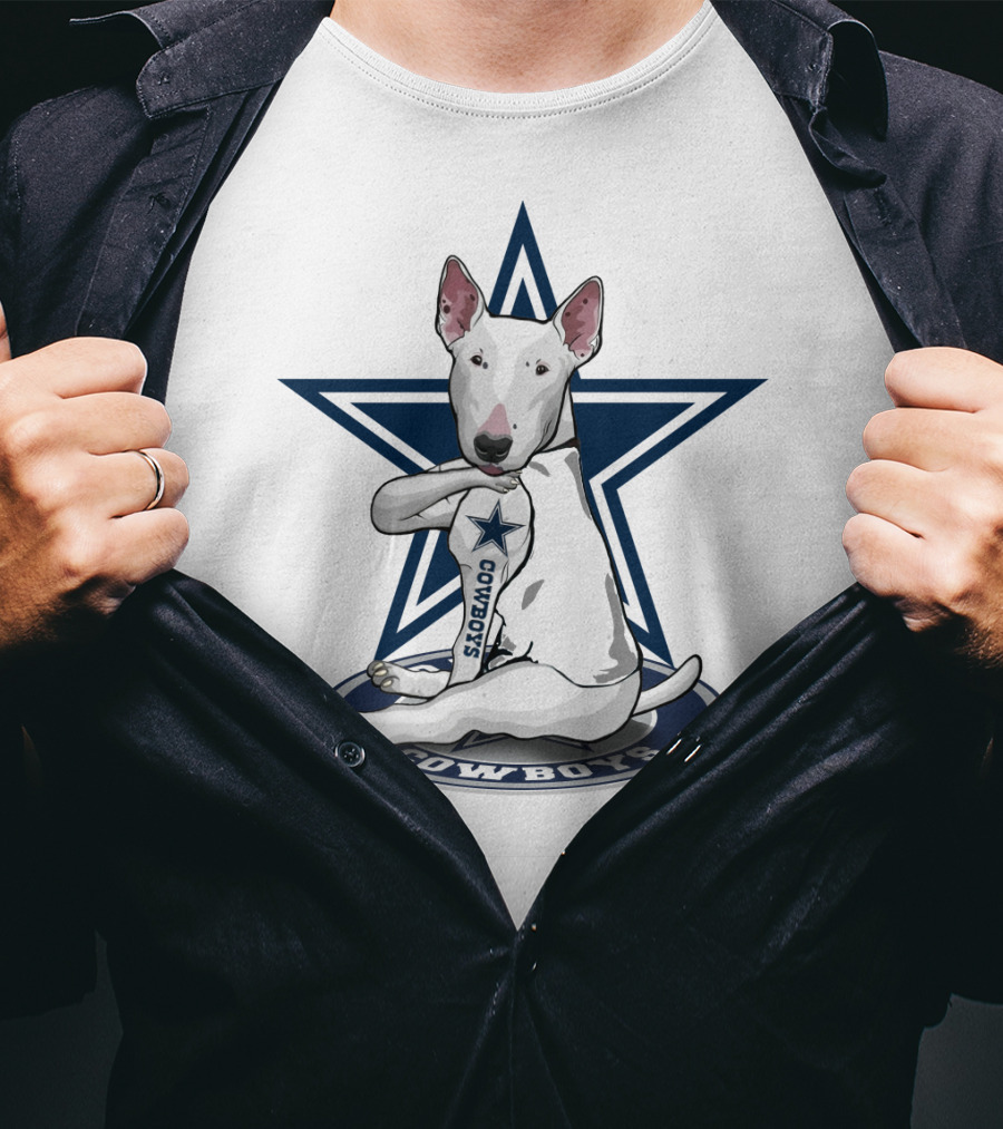Dallas Cowboys Bull Terrier Star T-Shirt
