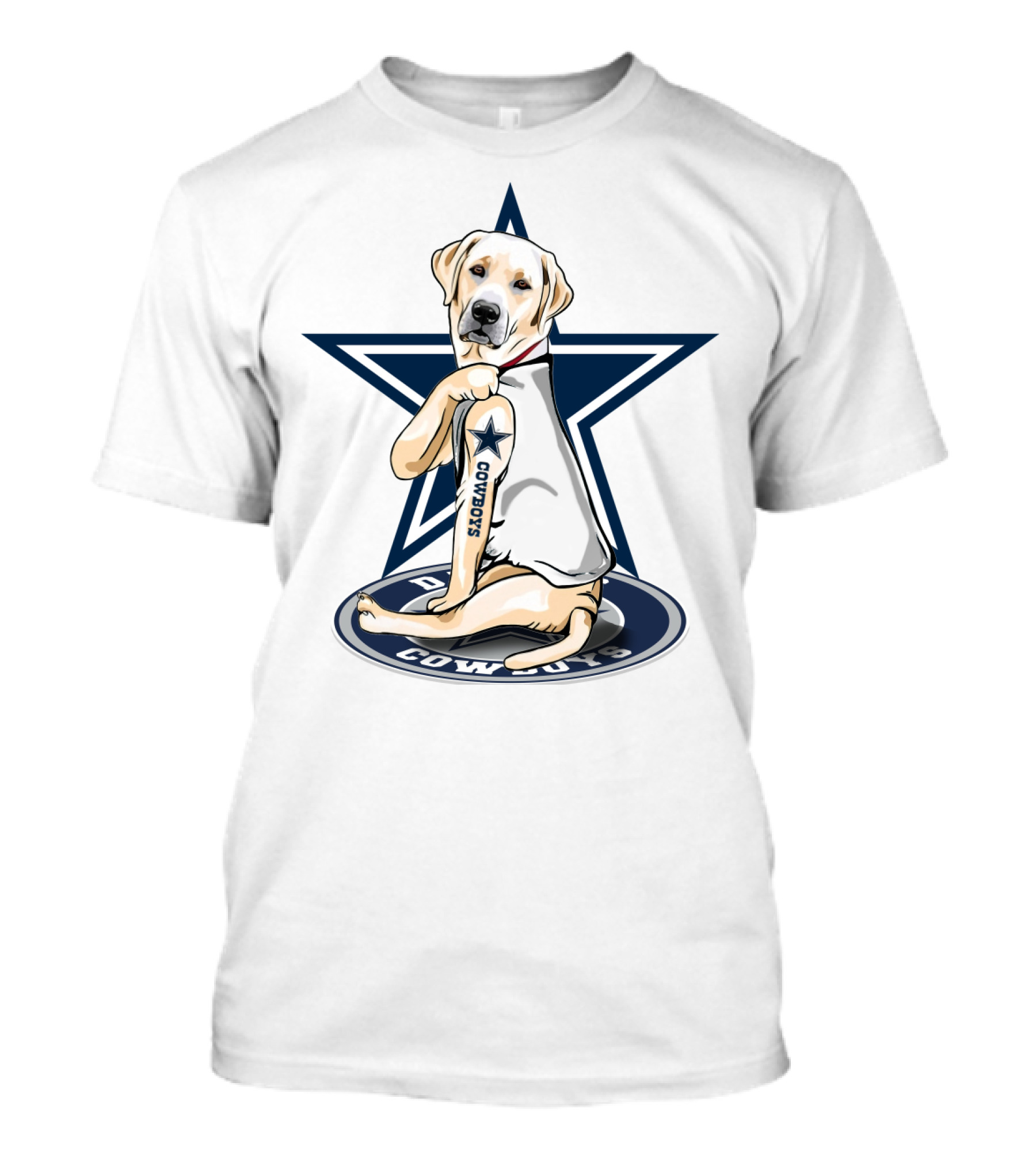 Cowboys Labrador Retriever Star T-Shirt