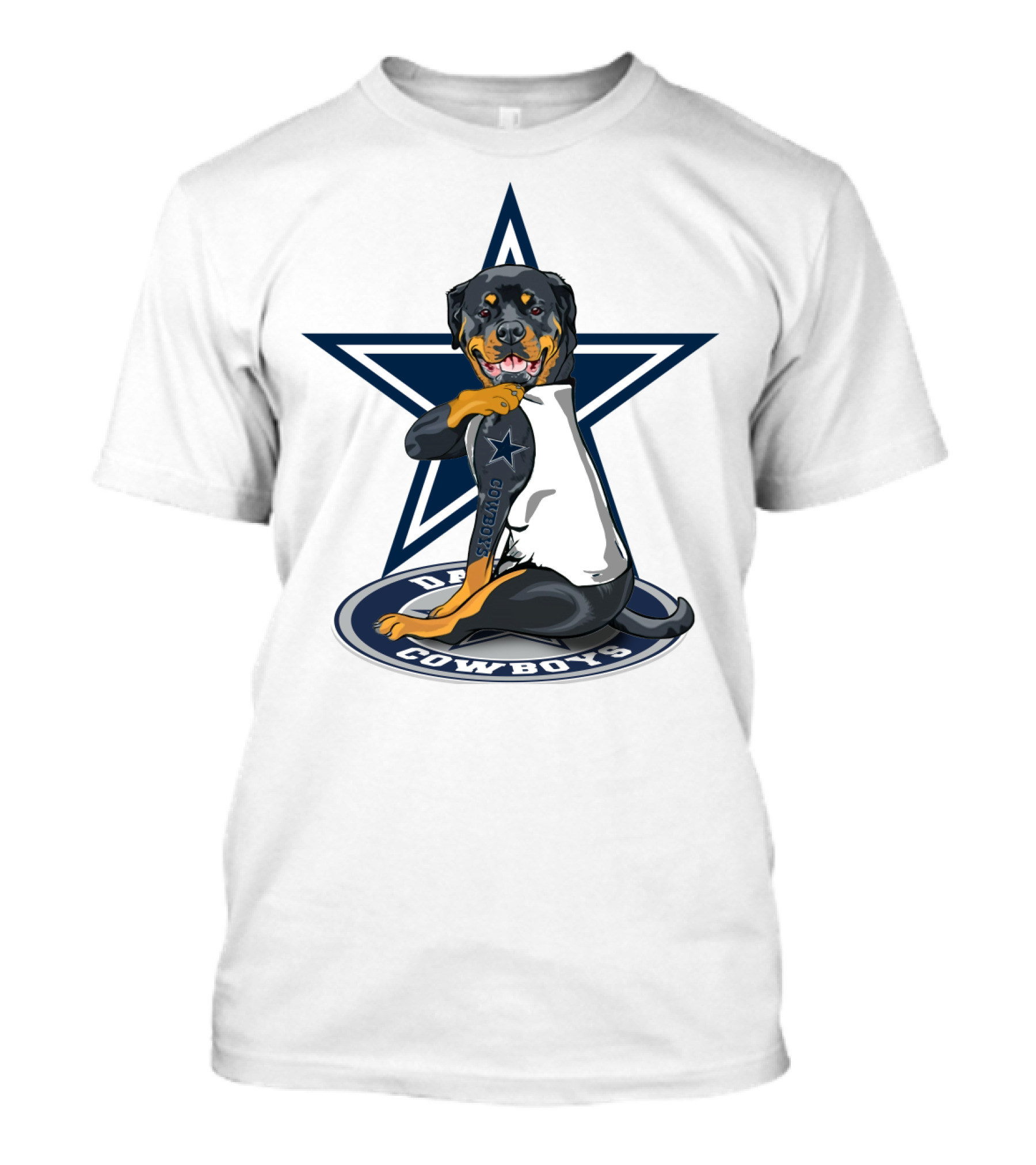 Dallas Cowboys Star Rottweiler T-Shirt