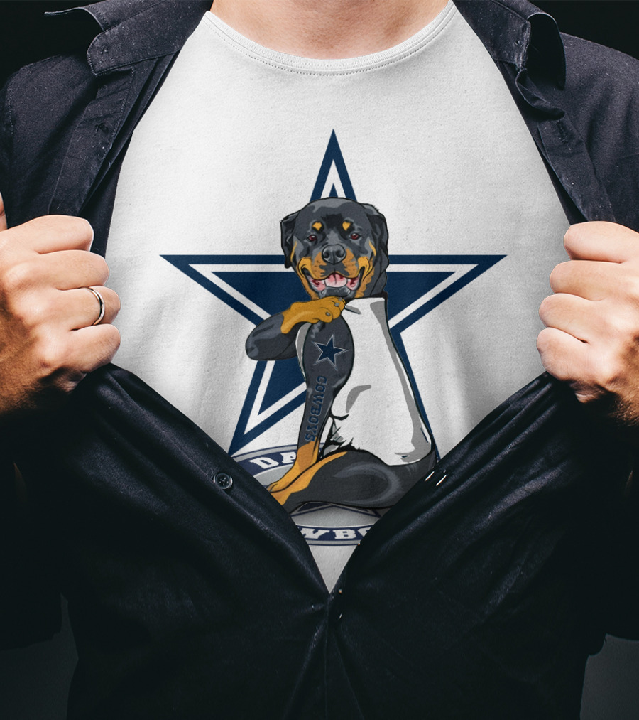 Dallas Cowboys Star Rottweiler T-Shirt