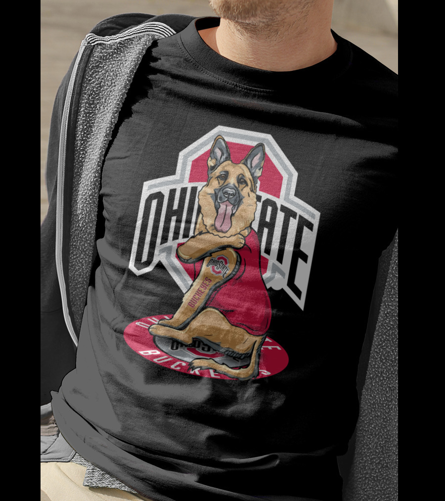 Ohio State Buckeyes German Shepherd T-Shirt