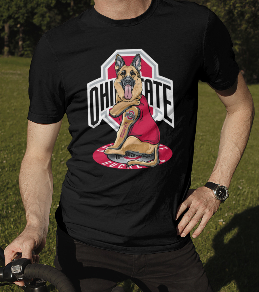 Ohio State Buckeyes German Shepherd T-Shirt
