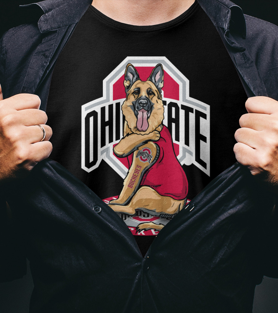 Ohio State Buckeyes German Shepherd T-Shirt