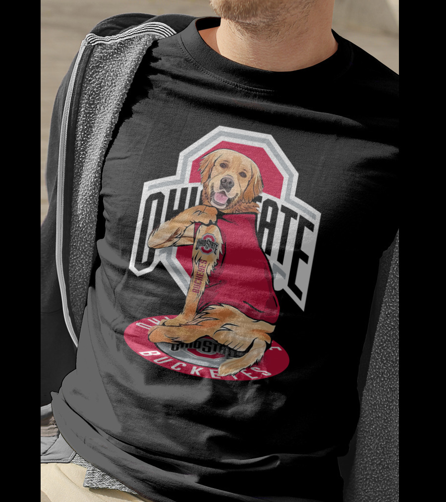 Ohio State Buckeyes Golden Retriever T-Shirt