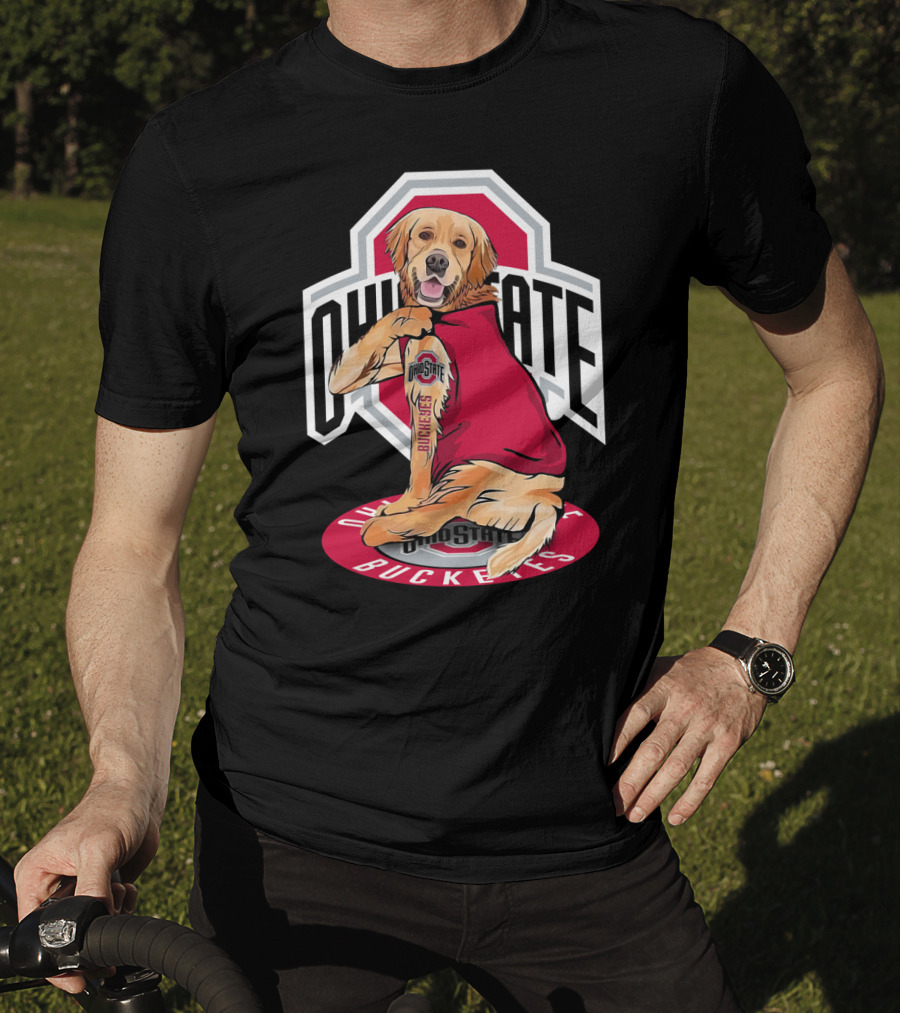 Ohio State Buckeyes Golden Retriever T-Shirt