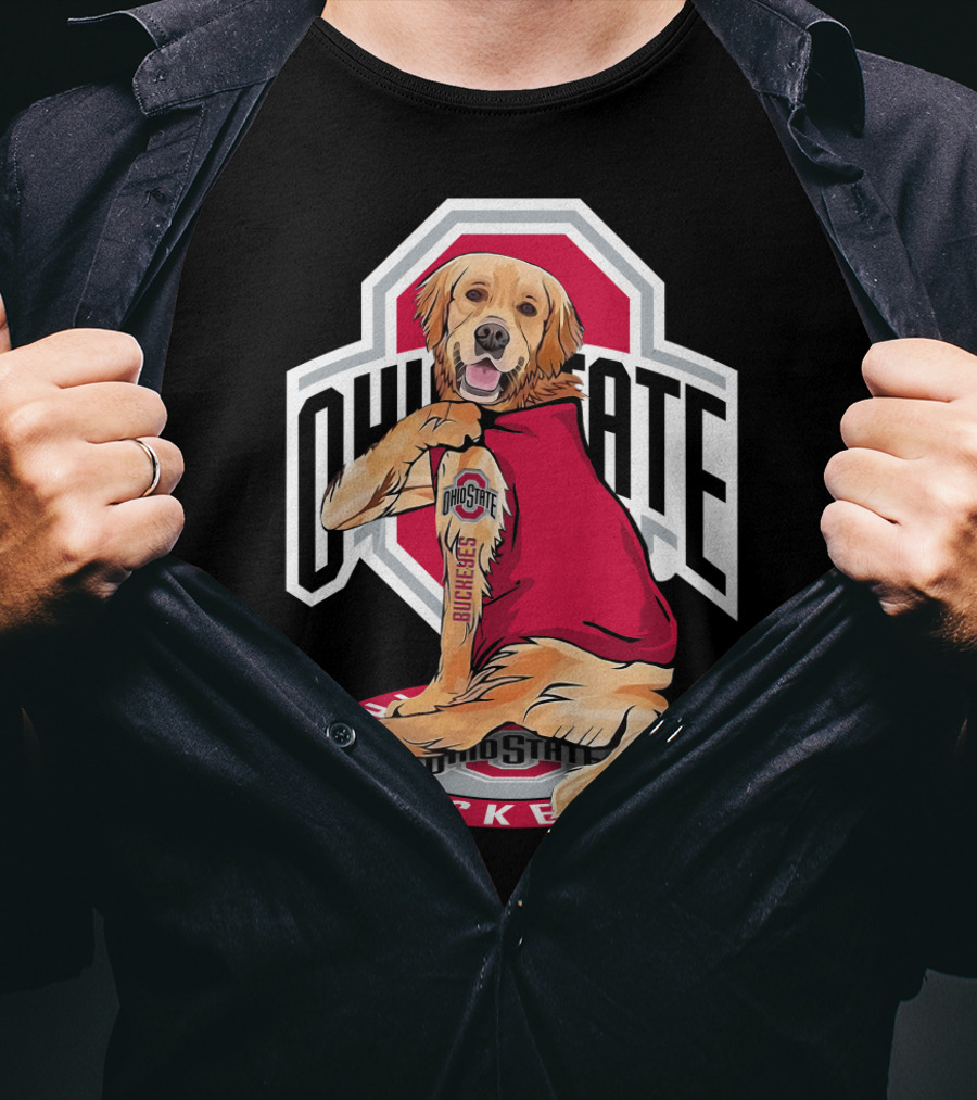 Ohio State Buckeyes Golden Retriever T-Shirt