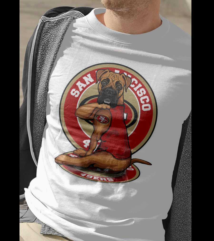 San Francisco 49ers Boxer Dog Nfl Team T-Shirt
