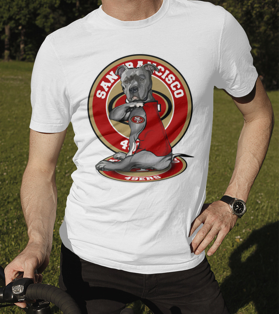 San Francisco 49ers Pitbull Nfl Team Spirit T-Shirt
