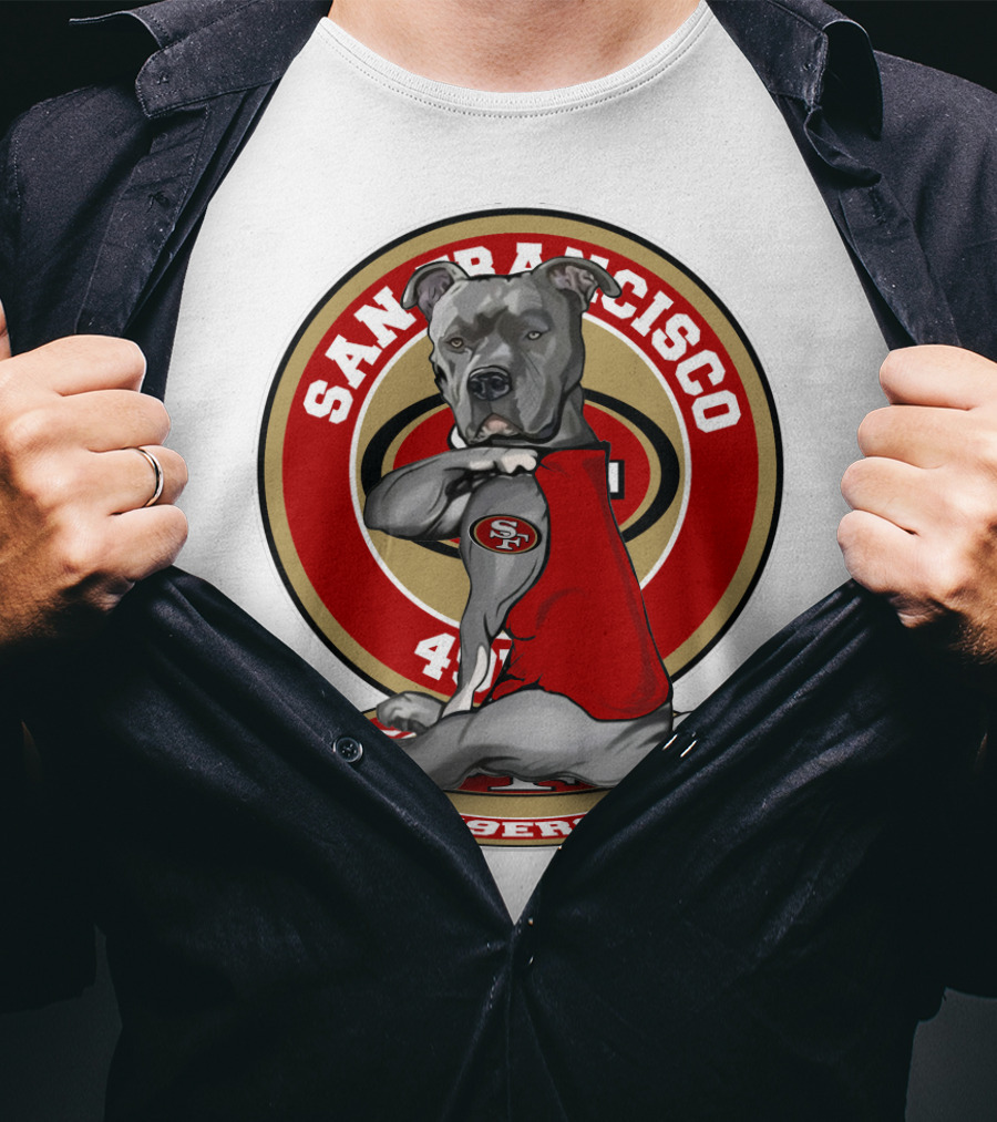 San Francisco 49ers Pitbull Nfl Team Spirit T-Shirt